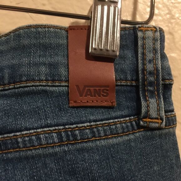 Vans High Rise Skinny 30 Blue Jeans Distressed Stretch - Picture 7 of 8